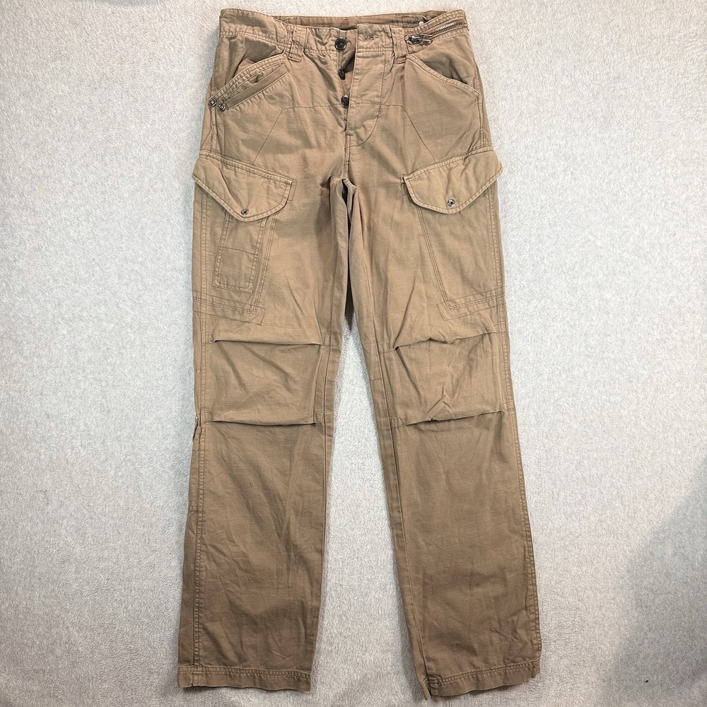 G Star Raw Pants Mens 30x34 Brown Straight Cargo Military Utility Tactical Y2K‎